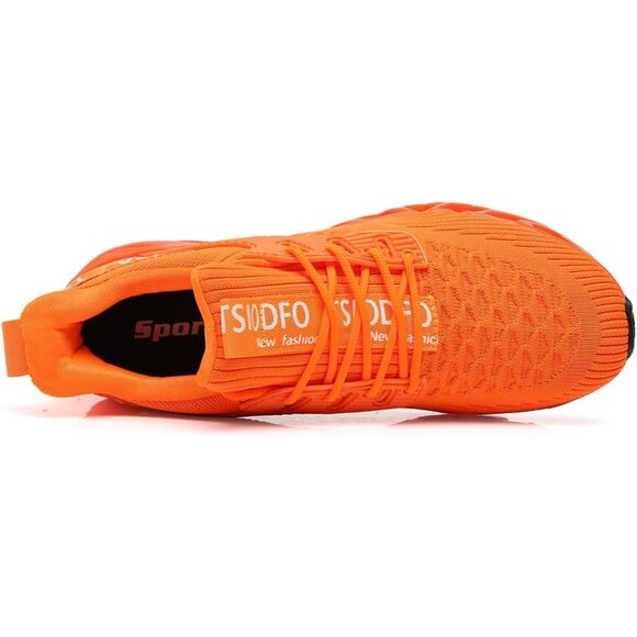 Men\'s Sport Fashion Running Walking Orange Athletic Tennis Sneakers Shoes main image 6